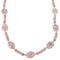 Native American Rhodochrosite Bead And Silver Necklace EX47683